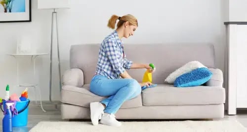 How to clean a fabric sofa