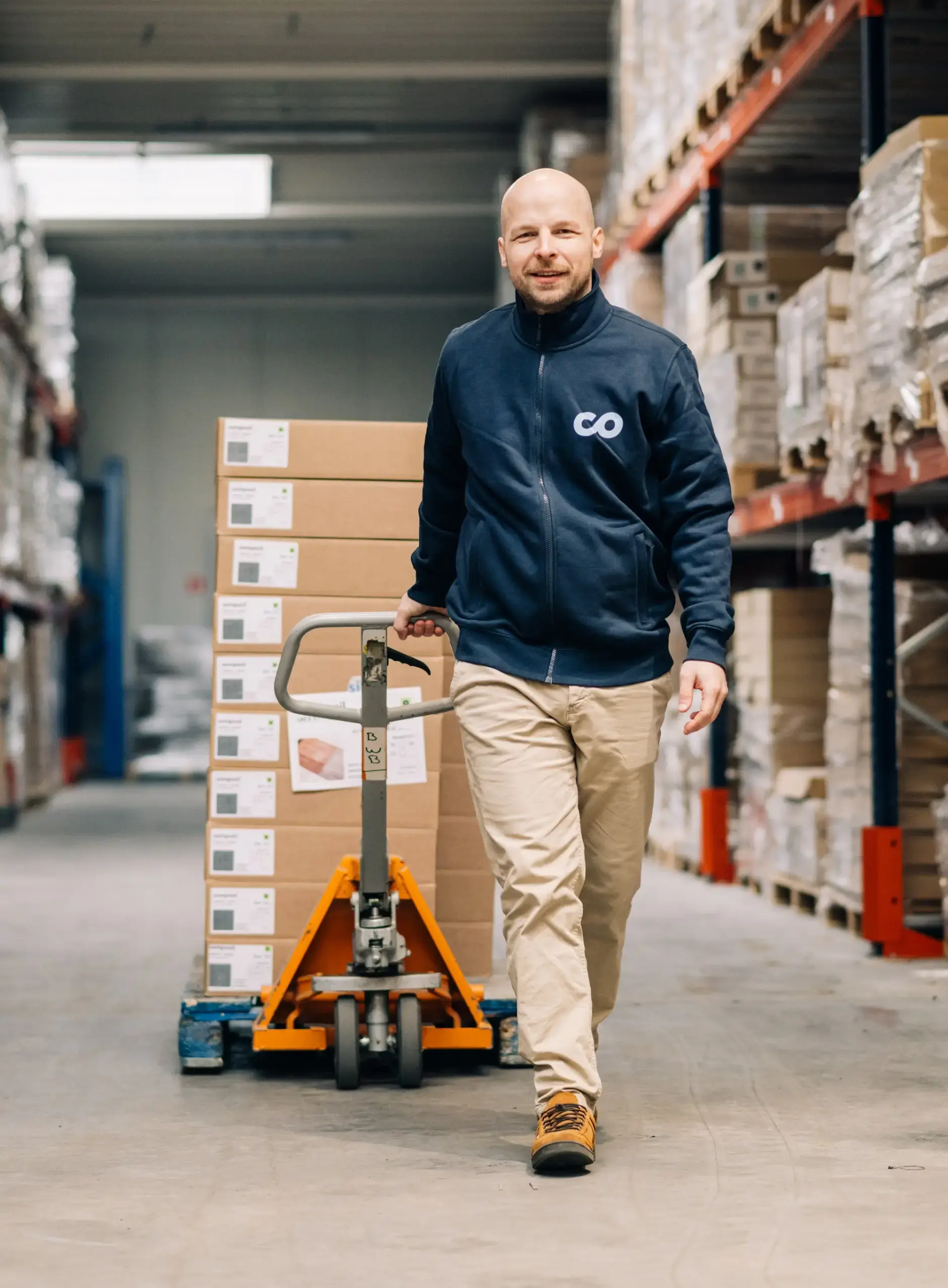 Composil – Lager für Recycling und Wiederverwendung von Teppichböden